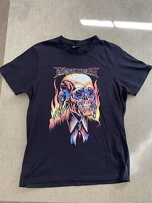 Buy H&M Megadeth T Shirt Black Men’s From 2019 Size M • 12.99£