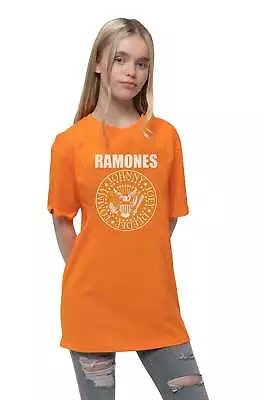 Buy Ramones Kids Presidential Seal Orange T Shirt • 12.94£