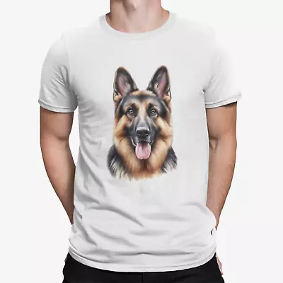 Buy German Shepherd Dog Tshirt Abstract Novelty Fun Birthday Gift Animal Present • 4.99£