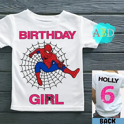 Buy Personalised Spider-Man Boys And Girls Birthday T-shirt  • 14.99£