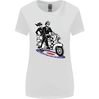 Buy 2Tone MOD Scooter 2 Tone SKA Music Womens Wider Cut T-Shirt • 10.99£