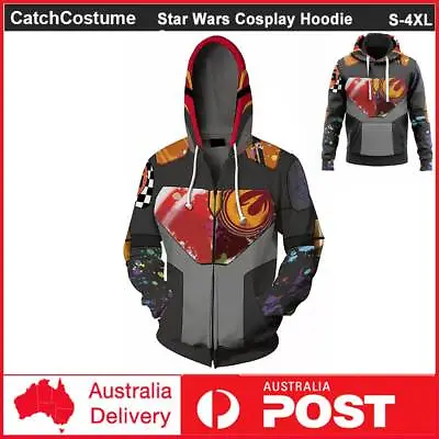 Buy Star Wars The Mandalorian Costume Hoodie Sabine Wren Cosplay Jacket Sweatshirt • 22.50£