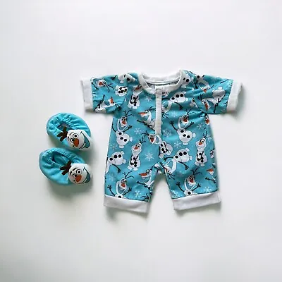 Buy Build A Bear Disney Frozen Olaf Sleeper Pyjamas & Slippers Outfit • 19.99£