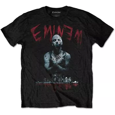 Buy Officially Licensed Eminem Bloody Horror Mens Black T Shirt T Shirt Classic Tee • 14.50£