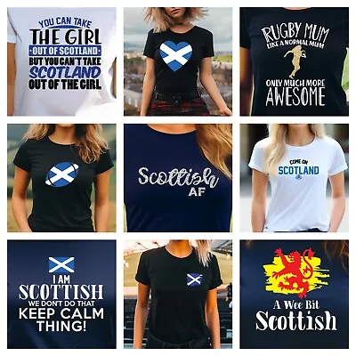 Buy Ladies Scotland Rugby T Shirt Aunt Sister Wife Girlfriend Scottish Birthday Gift • 13.99£