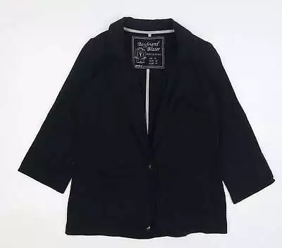 Buy Denim & Co. Womens Blue Cotton Jacket Blazer Size 10 • 9.50£