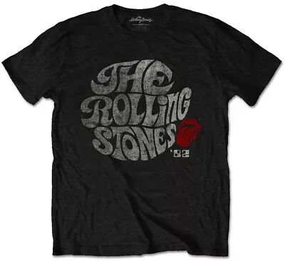 Buy The Rolling Stones Swirl Logo 82 Black Eco T-Shirt OFFICIAL • 16.39£