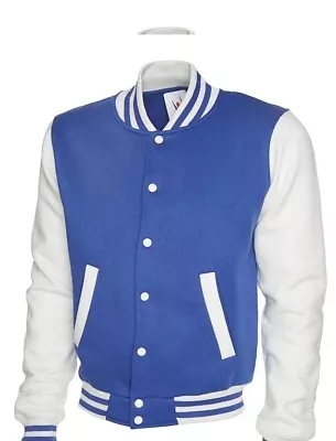 Buy Mens Varsity Jacket Red Or Blue NEW FREE POST • 25£