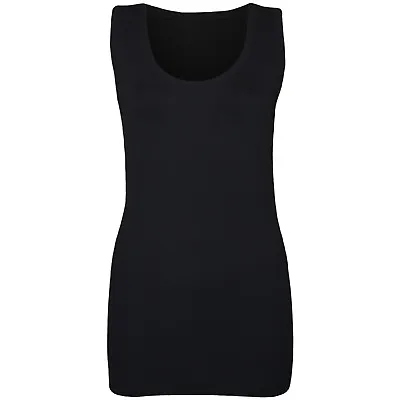 Buy Ladies Vest Women Cotton Stretchy Ribbed T-shirt Cami Casual Muscle Gym Tank Top • 4.99£