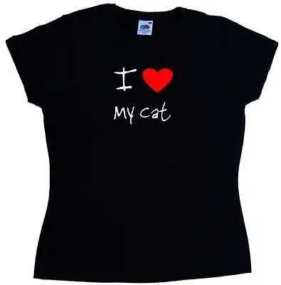 Buy I Love Heart My Cat Ladies T-Shirt • 8.99£