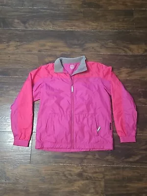 Buy Cabelas Womens Jacket Windbreaker Fleece Lined Pink Large • 14.36£