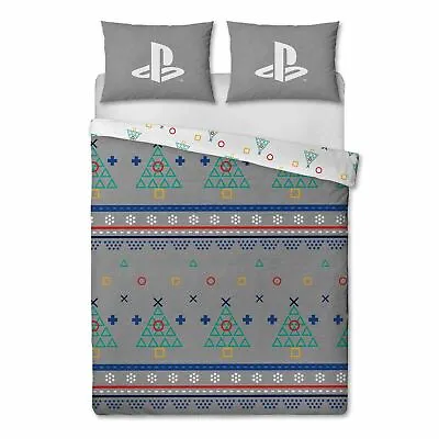 Buy Playstation Double Duvet Cover Set Christmas Jumper 2-in-1 Design Kids Bedding • 27.99£