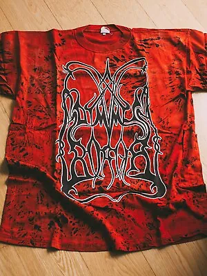 Buy Vintage 1999 Dimmu Borgir  Spiritual Black Dimensions  Tie Dye Band T-Shirt • 169.90£