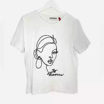 Buy Parasuco Jeans “By Parasuco” Line Art Face T Shirt SZ Large 100% Cotton • 17.05£