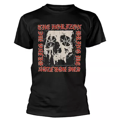 Buy Bring Me The Horizon Metal Logo Skull Black T-Shirt NEW OFFICIAL • 16.59£