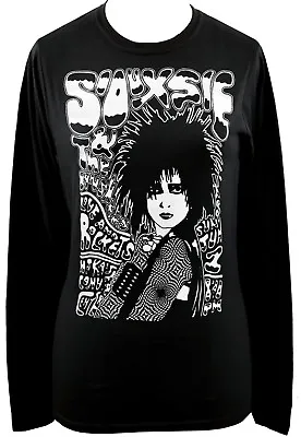 Buy Ladies Black Long Sleeve Top Siouxsie Sioux And The Banshees Post Punk Goth Gig • 16.50£