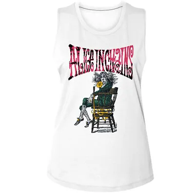 Buy Alice In Chains Angry Chair Women's Muscle Tank T Shirt Rock Band Music Merch • 41.94£