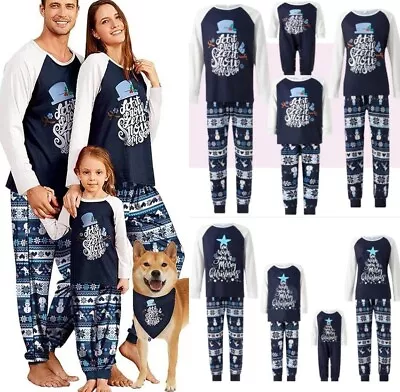 Buy UK Family Matching Christmas Pyjamas Adult Kids Xmas Nightwear Pajamas Pjs Set • 9.85£