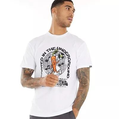 Buy VANS Men's 'Rooted Sound T-Shirt White Tee XSmall Birthday Gym Fathers Day • 13.89£