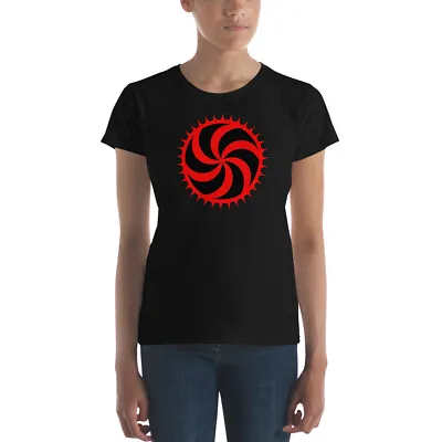 Buy Red Deadly Swirl Spike Alchemy Symbol Women's Short Sleeve Babydoll T-shirt • 26.01£