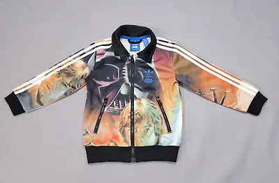 Buy Adidas Star Wars Jacket 2-3 Years Full Zip Track Jacket All Over Print • 14.99£