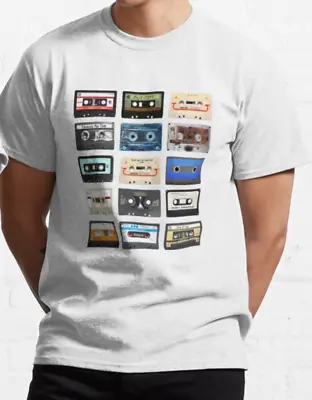 Buy Mix Tape T Shirt - Cassette - 90s 80s / %100 Premium Cotton • 12.95£