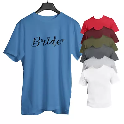 Buy Hen Do Party T-Shirt Bride Wedding Marriage Novelty Gift Unisex Short Sleeve Tee • 14.95£