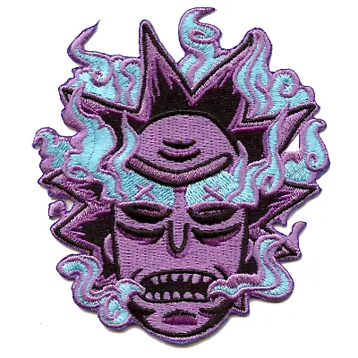 Buy Rick And Morty Burnt Out Purple Rick Embroidered Iron On Patch • 12.30£