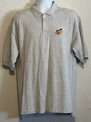 Buy VTG Sesame Street Polo Shirt Gray Bert Ernie Sesame Street Uniform Size XL • 39.86£