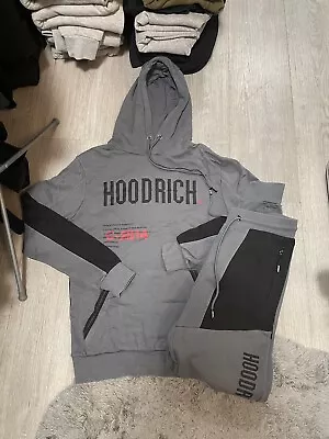 Buy Men’s Hoodrich Tracksuit Grey Size Small S Black Red Hoodie Joggers Set • 45£