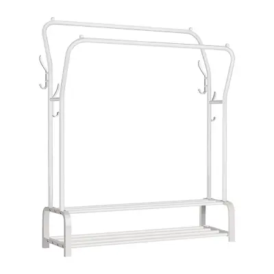 Buy Heavy Duty Double Clothes Rail Hanging Rack Garment Display Stand Storage Shelf • 22.99£