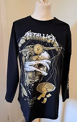 Buy Metallica  And Justice For All  Fruit Of The Loom Long Sleeve T-Shirt  Medium  • 25£