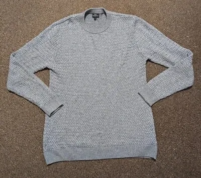 Buy NEXT GREY KNITTED JUMPER Crew Neck Warm Smart Sweater Pullover Mens Size Large • 12.95£