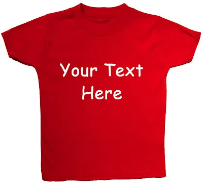 Buy Personalised Own Wording Baby Children's T-Shirt Top Newborn To 6 Years Gift • 9.49£