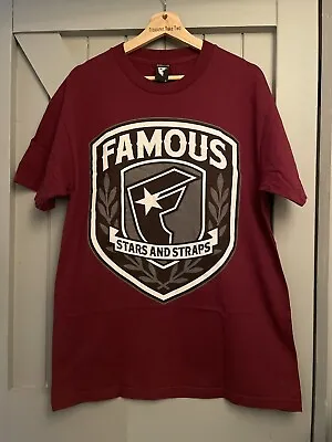 Buy Famous Stars And Straps Men’s Red T Shirt Size Large  • 10£