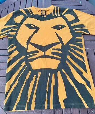 Buy Disney THE LION KING Broadway Musical T-Shirt Small Nyc Vintage Rare Adult Large • 28£