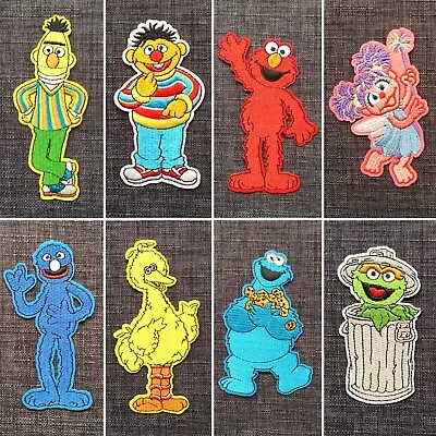 Buy SESAME STREET Muppets Elmo Bert Ernie 100% Embroidered Patch Badge Motif Iron-On • 4.40£