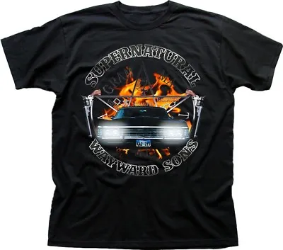 Buy SUPERNATURAL WInchester Bros Wayward Sam Dean Black Cotton T-shirt OZ9613 • 13.95£