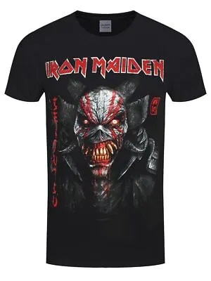 Buy Iron Maiden T-shirt Senjutsu Back Cover Vertical Logo Men's Black • 16.99£