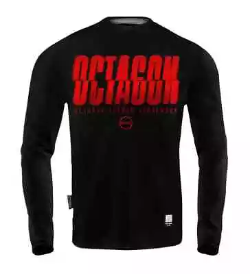 Buy Men’s Long Sleeve Octagon (T)error Black/Red Premium Quality • 22.94£
