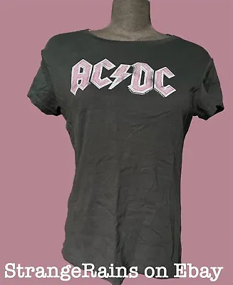 Buy 2006 AC/DC Band Shirt Ladies Sz (S) Angus Young Bon Scott Hard Rock Purple ACDC • 16.40£
