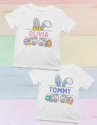 Buy Easter Bunny Personalised (ADD NAME) Kids Unisex T-shirt Adorable Easter Gift • 10.99£