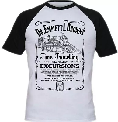 Buy Back To The Future Inspired Doc Brown's Train Excursions Screen-Printed T-Shirt • 19.99£