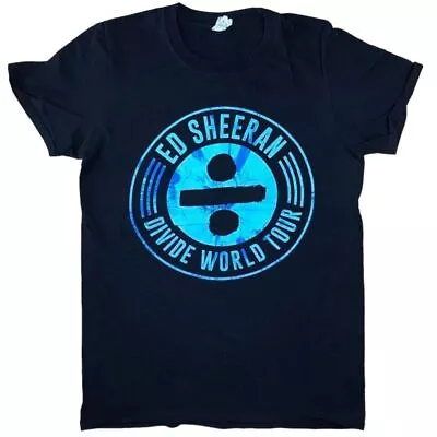 Buy Ed Sheeran T Shirt Small Black Divided Tour Concert Tee Tour T Shirt Pop Tee • 25£