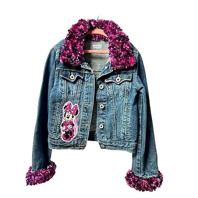 Buy Levi’s Up Cycled Girls Small Jean Jacket Minnie Mouse Teamed  • 16.07£