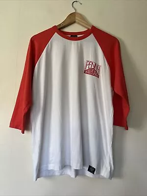 Buy Penny Skateboards Raglan Sleeved Top T-shirt Red & White Size XS • 9.99£