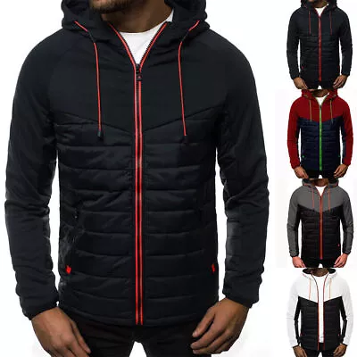 Buy Mens Thick Winter Cardigan Fleece Warm Hoodie Coat Zip Up Hooded Casual Jacket • 21.84£