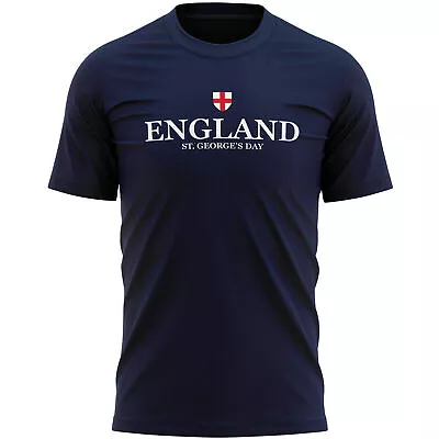 Buy St Georges Day Mens T Shirt England Flag Slogan Him English Cross 23rd April Men • 16.99£