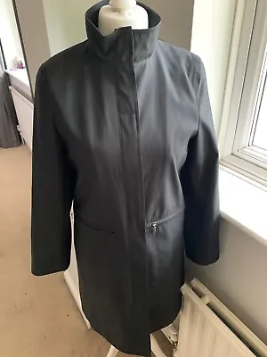 Buy Womans/ladies House Of Fraser Black Jacket/mac/trench Coat UK10 • 15£