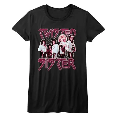 Buy Twisted Sister Group Picture Women's T Shirt Glam Rock Heavy Metal Band Merch • 23.21£